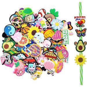 Straw Topper Random Different 30Pack Straw Charms for 0.23in-0.31inc